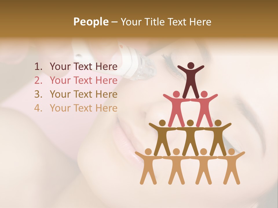 Beautician Facial Hands PowerPoint Template