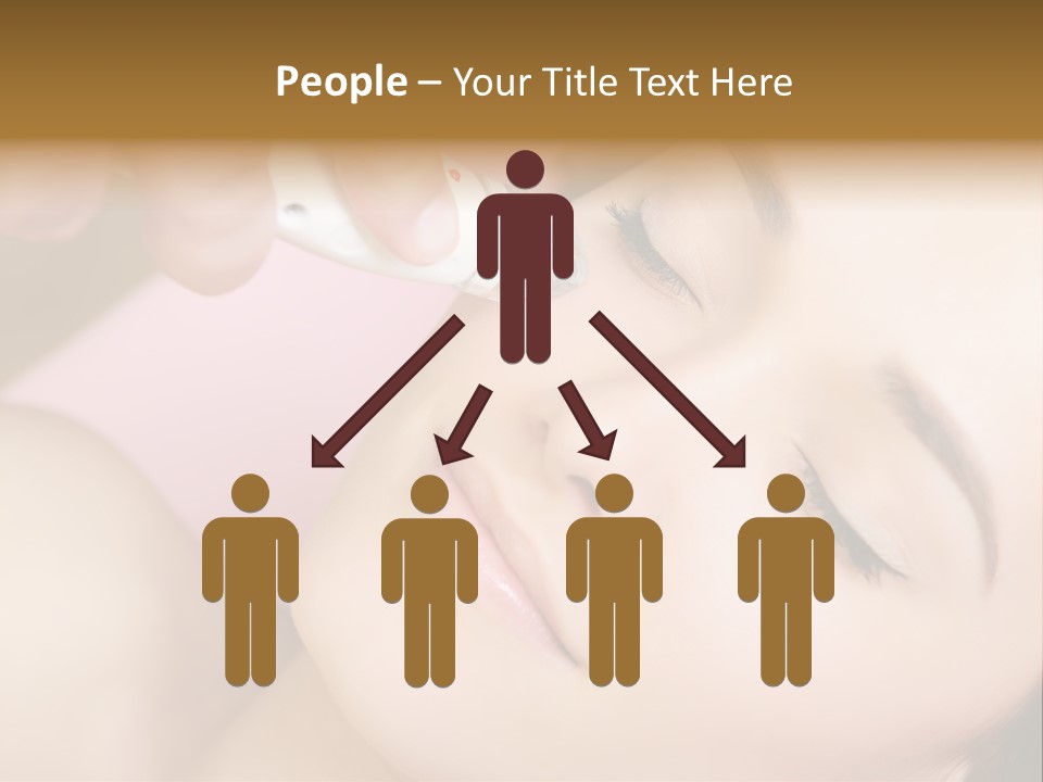 Beautician Facial Hands PowerPoint Template