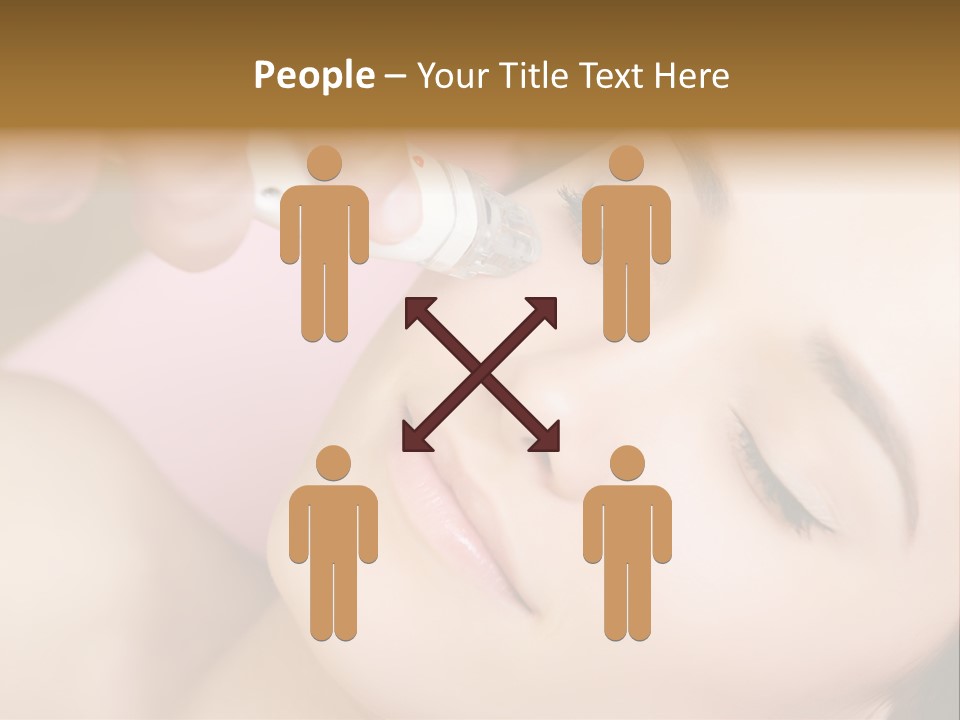 Beautician Facial Hands PowerPoint Template