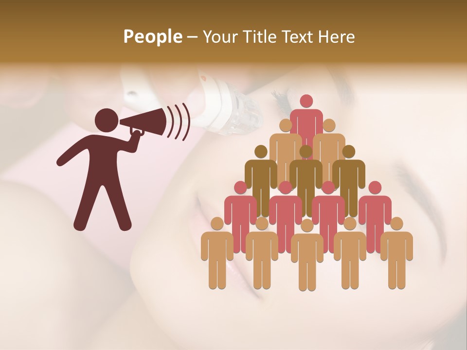 Beautician Facial Hands PowerPoint Template