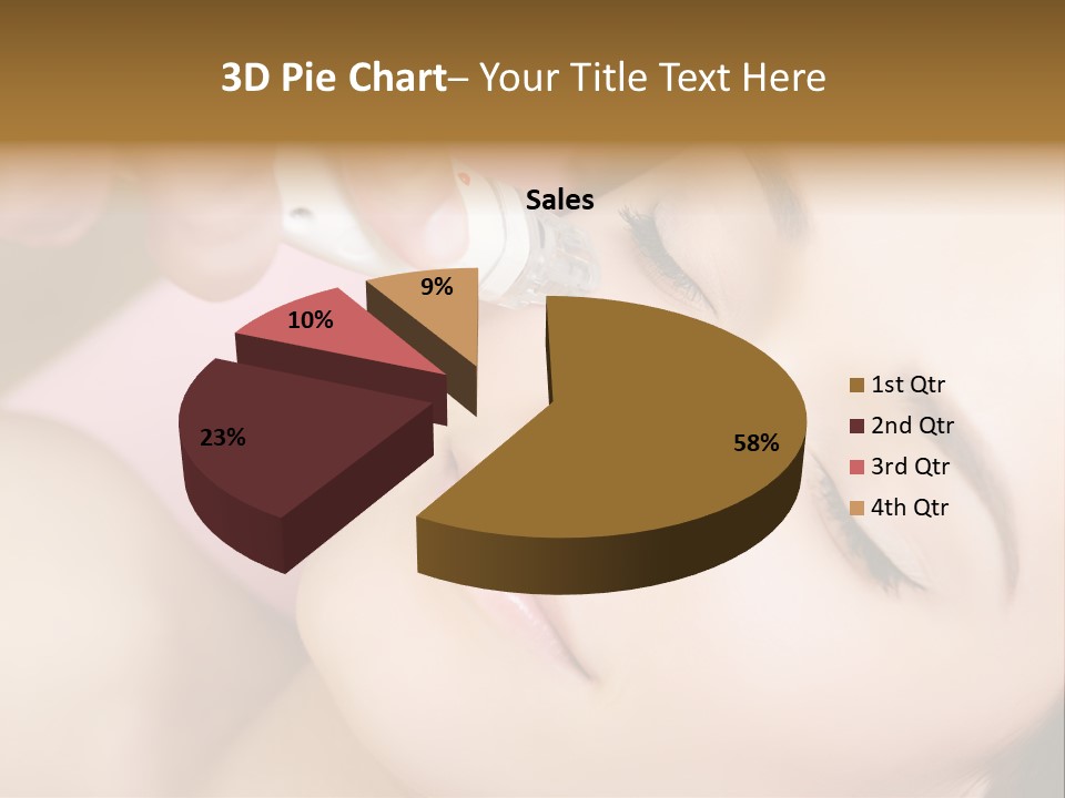 Beautician Facial Hands PowerPoint Template
