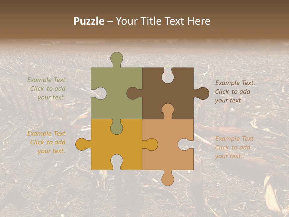 Plant Agriculture Wasteland PowerPoint Template