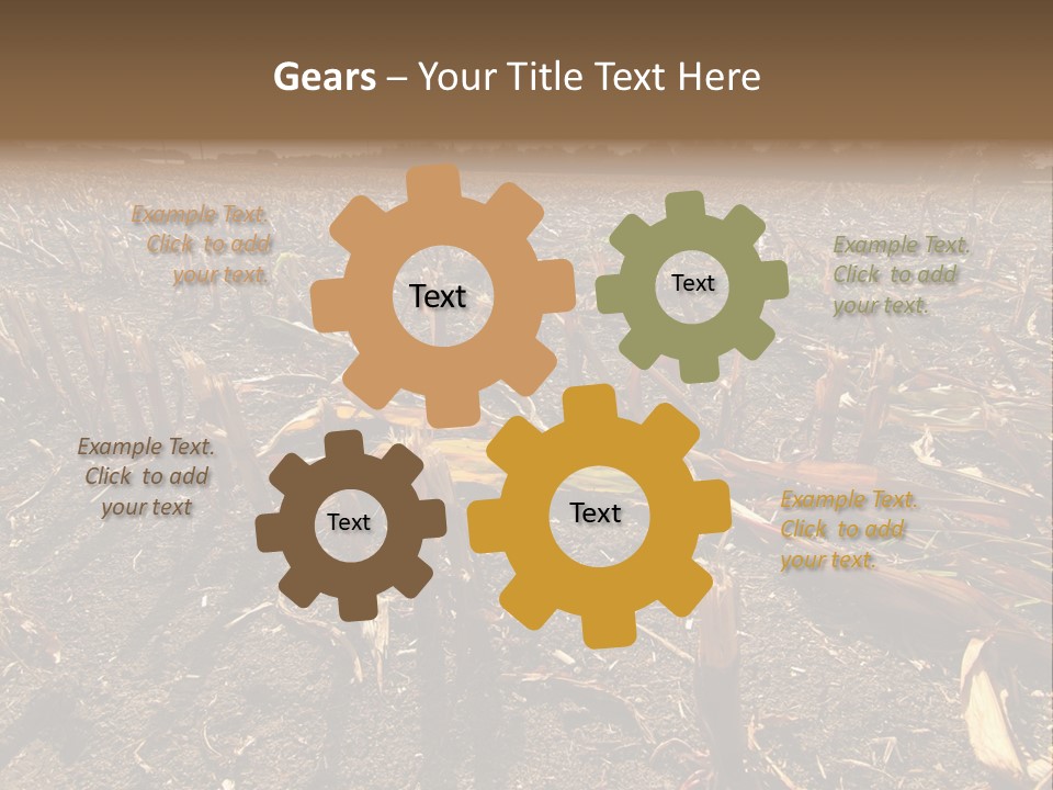 Plant Agriculture Wasteland PowerPoint Template