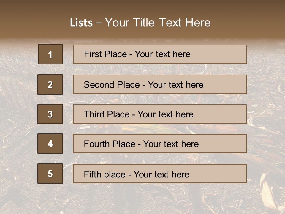 Plant Agriculture Wasteland PowerPoint Template