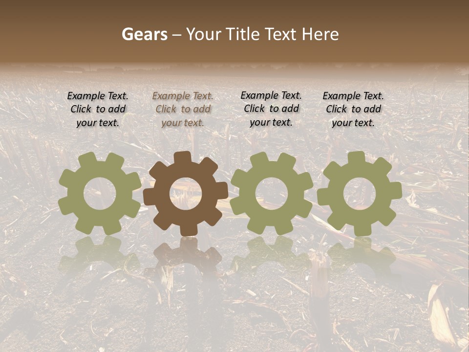 Plant Agriculture Wasteland PowerPoint Template