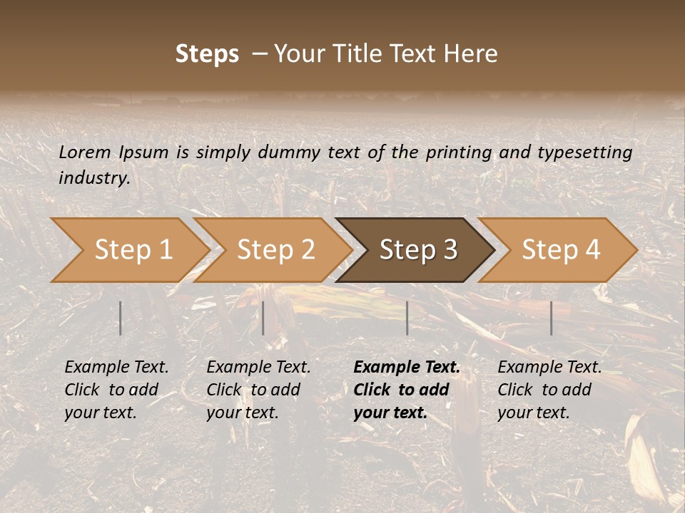 Plant Agriculture Wasteland PowerPoint Template