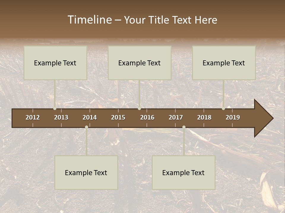 Plant Agriculture Wasteland PowerPoint Template