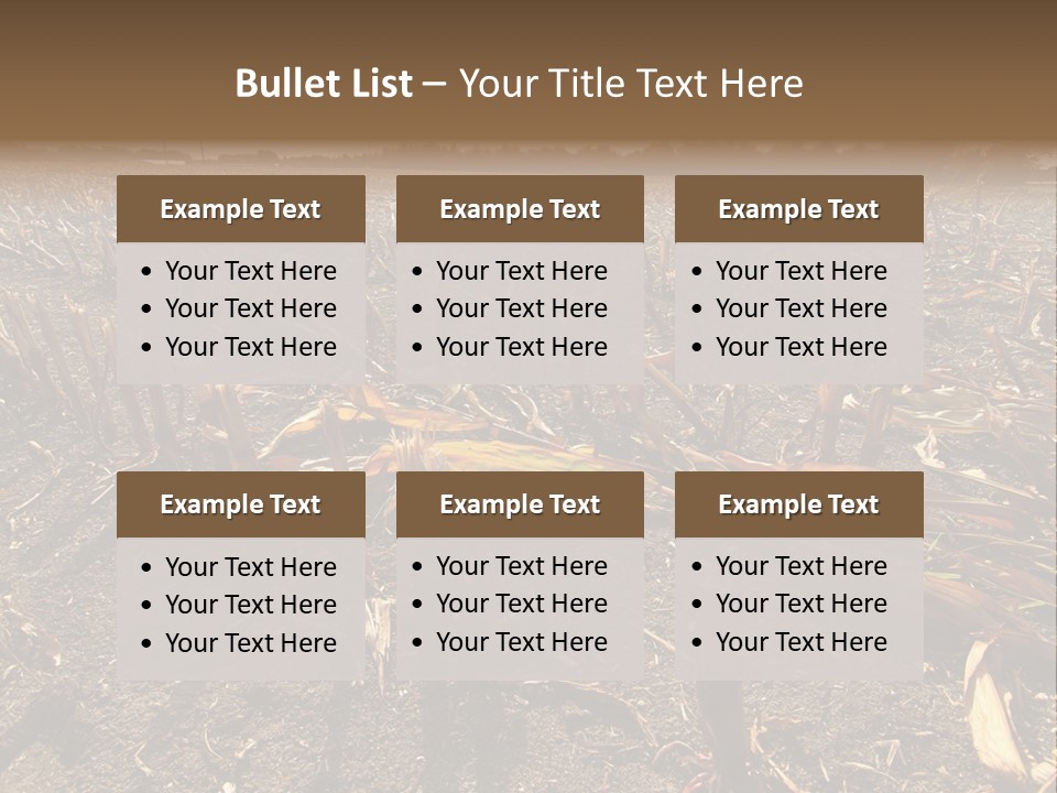Plant Agriculture Wasteland PowerPoint Template