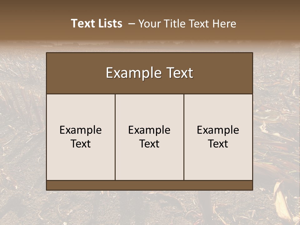 Plant Agriculture Wasteland PowerPoint Template