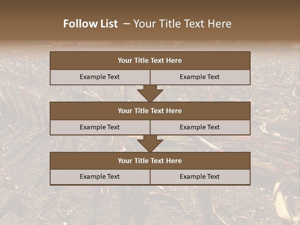 Plant Agriculture Wasteland PowerPoint Template