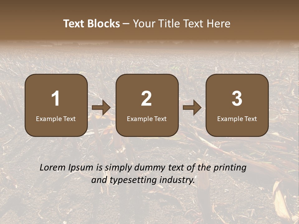 Plant Agriculture Wasteland PowerPoint Template