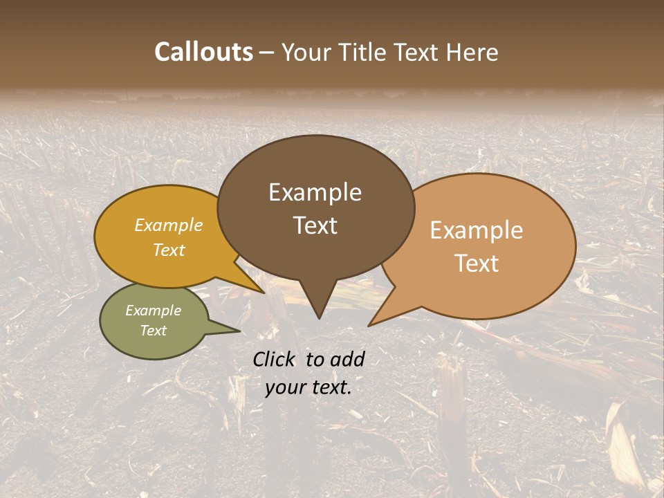 Plant Agriculture Wasteland PowerPoint Template
