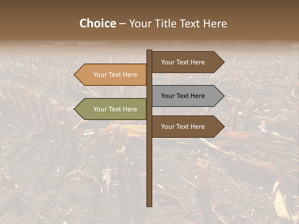 Plant Agriculture Wasteland PowerPoint Template