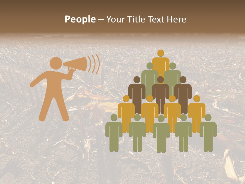 Plant Agriculture Wasteland PowerPoint Template