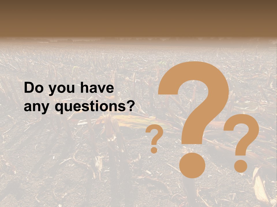 Plant Agriculture Wasteland PowerPoint Template