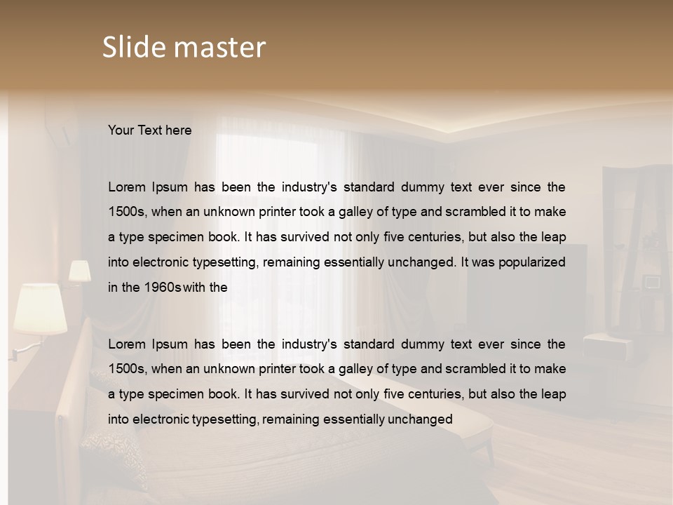 Indoor Cushion Luxury PowerPoint Template