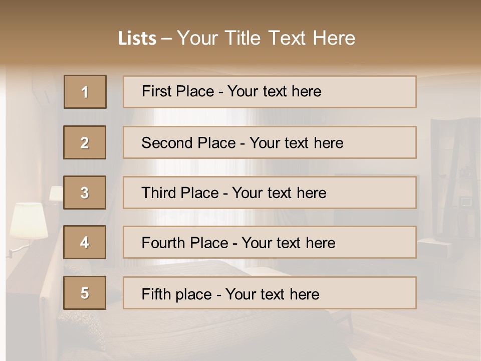 Indoor Cushion Luxury PowerPoint Template