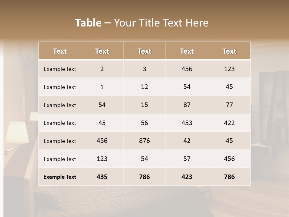 Indoor Cushion Luxury PowerPoint Template