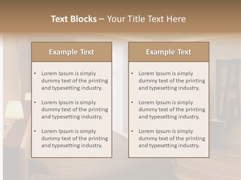 Indoor Cushion Luxury PowerPoint Template