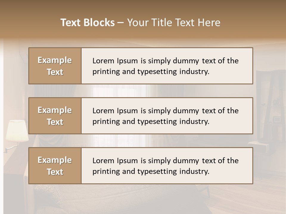 Indoor Cushion Luxury PowerPoint Template