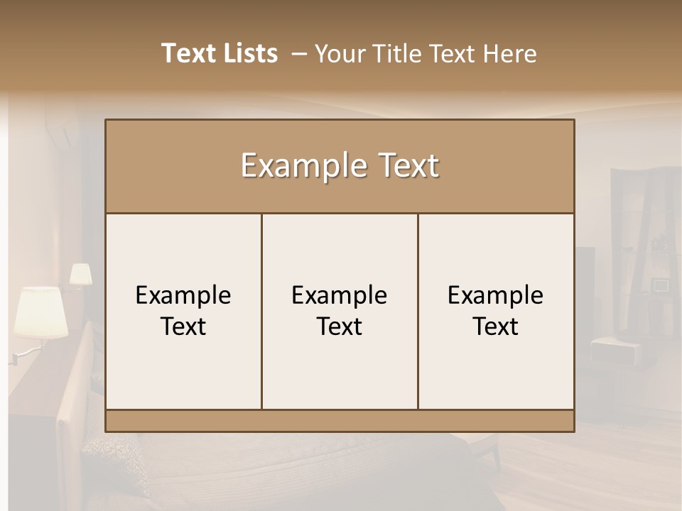 Indoor Cushion Luxury PowerPoint Template