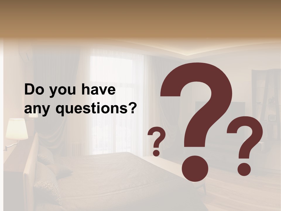 Indoor Cushion Luxury PowerPoint Template