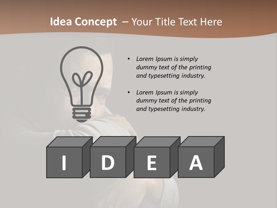 Upset Worry Headache PowerPoint Template