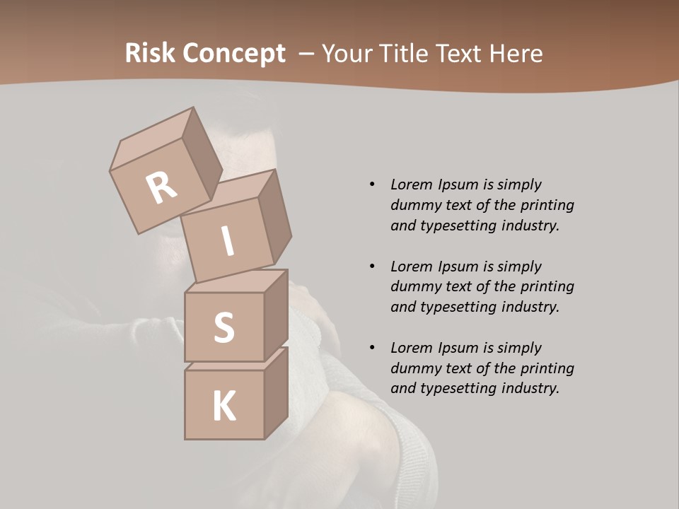 Upset Worry Headache PowerPoint Template