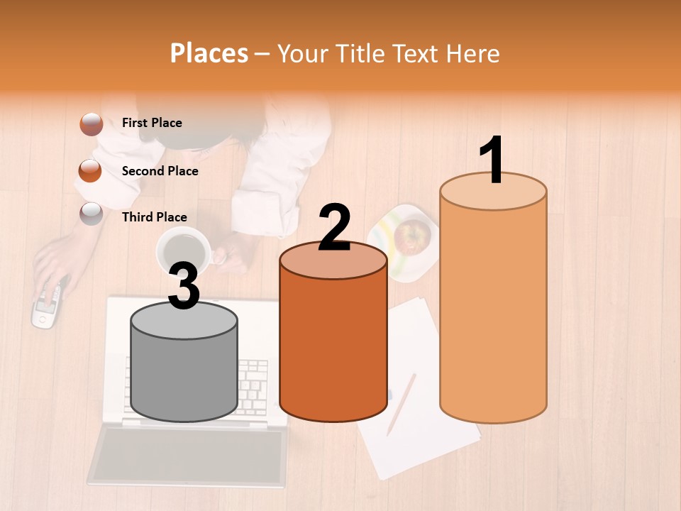 Girl Sofa Female PowerPoint Template