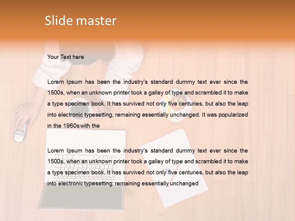 Girl Sofa Female PowerPoint Template