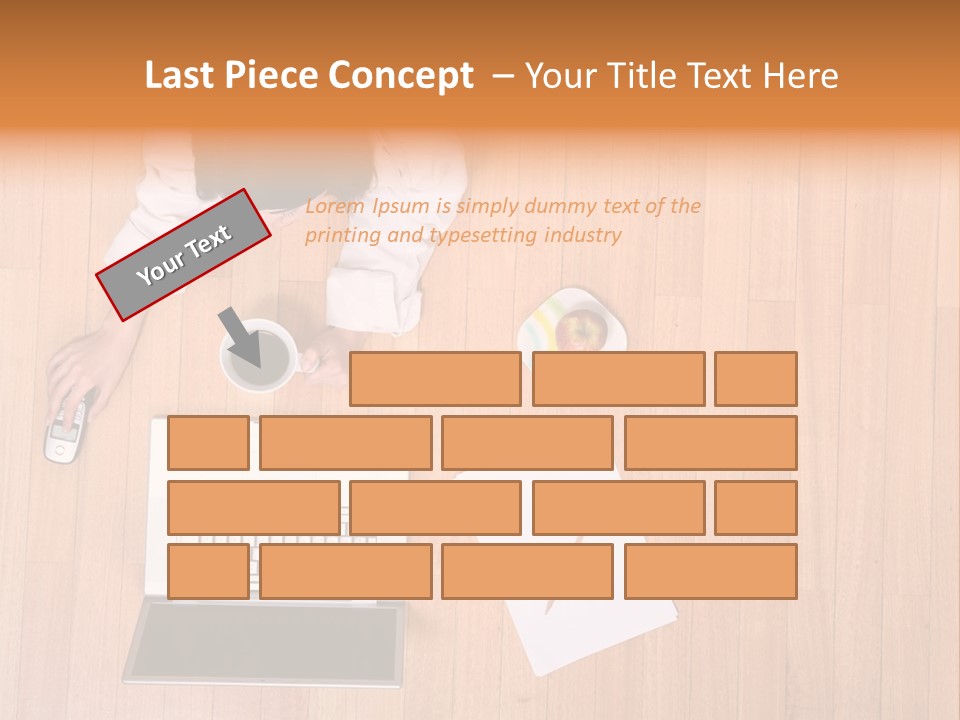 Girl Sofa Female PowerPoint Template