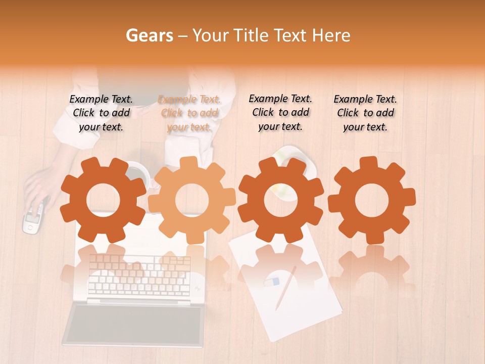 Girl Sofa Female PowerPoint Template