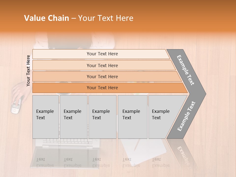Girl Sofa Female PowerPoint Template