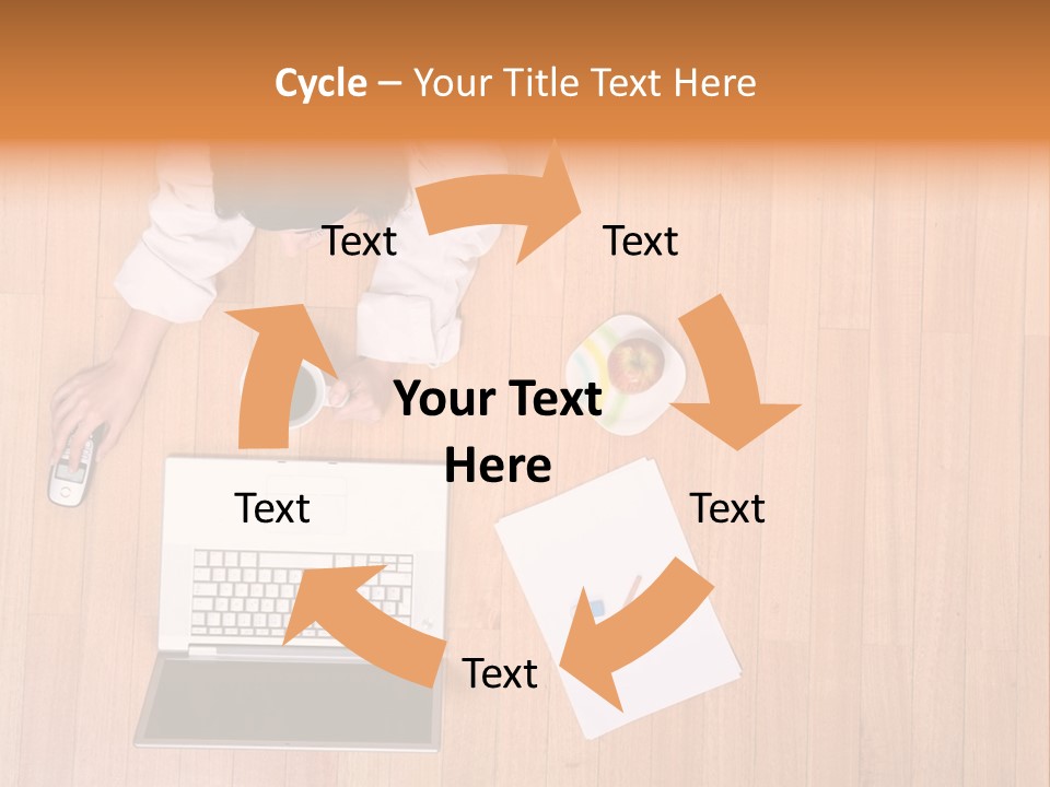 Girl Sofa Female PowerPoint Template