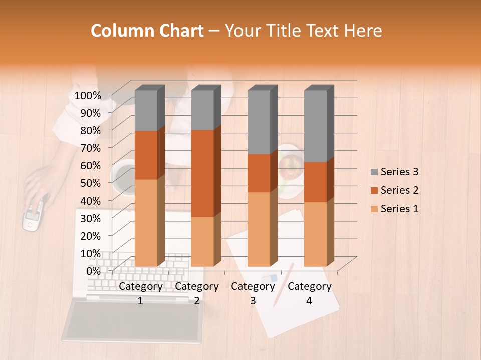 Girl Sofa Female PowerPoint Template