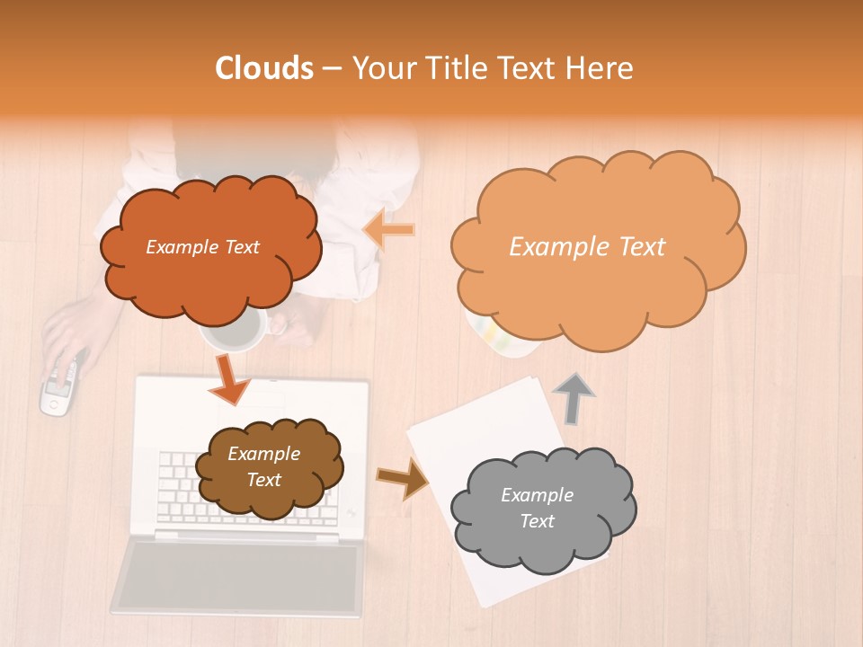 Girl Sofa Female PowerPoint Template