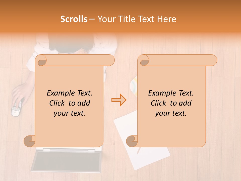 Girl Sofa Female PowerPoint Template