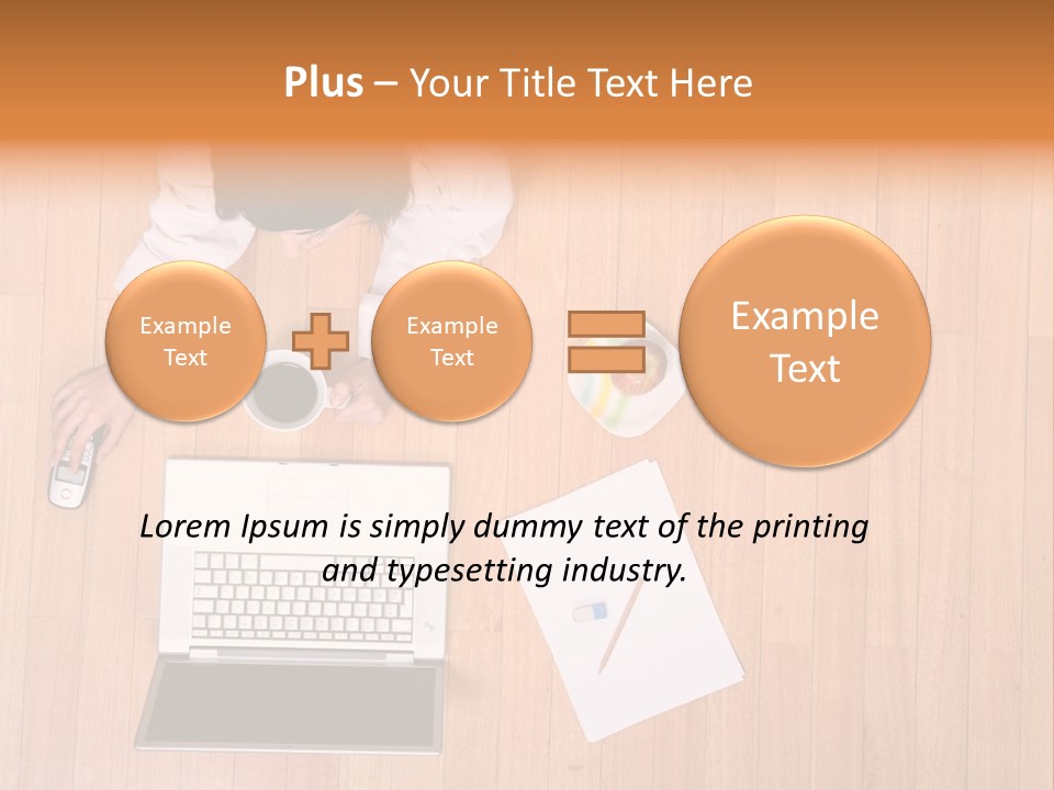 Girl Sofa Female PowerPoint Template