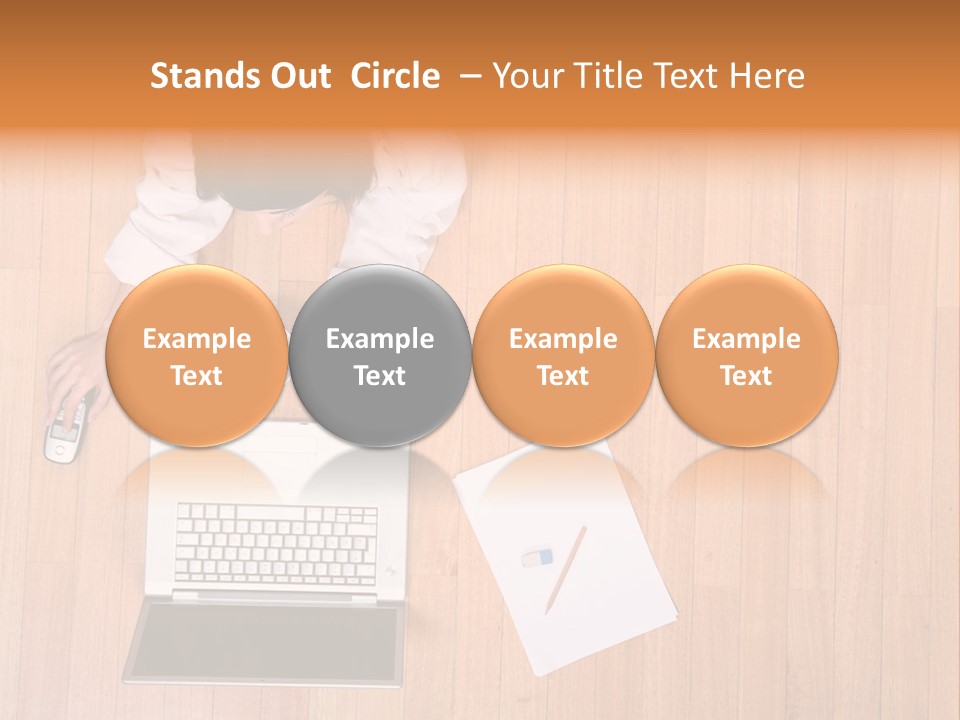 Girl Sofa Female PowerPoint Template