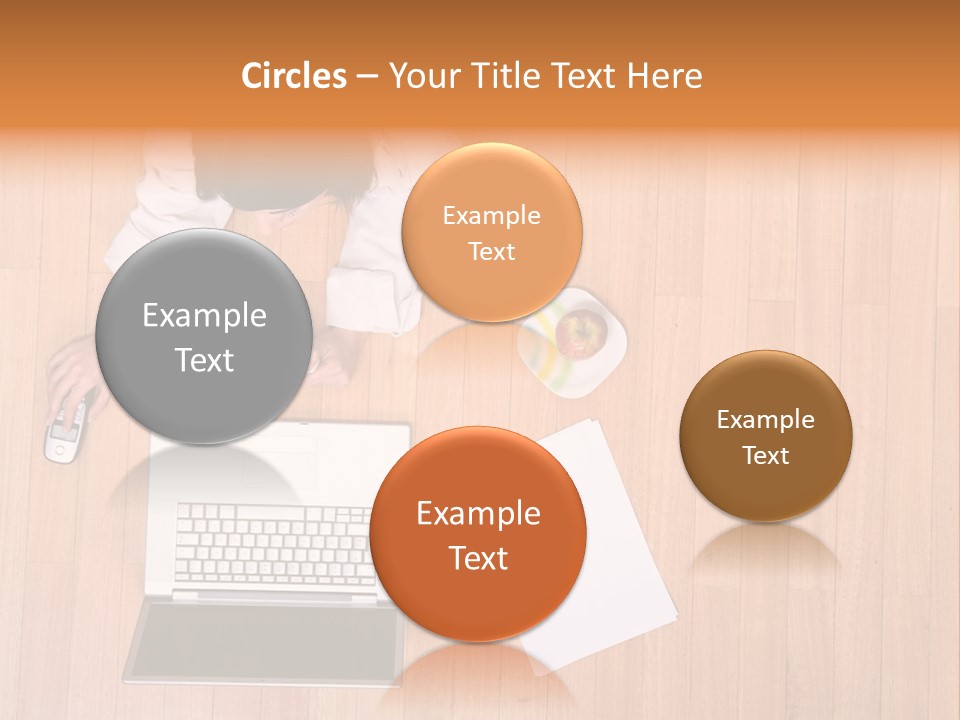 Girl Sofa Female PowerPoint Template