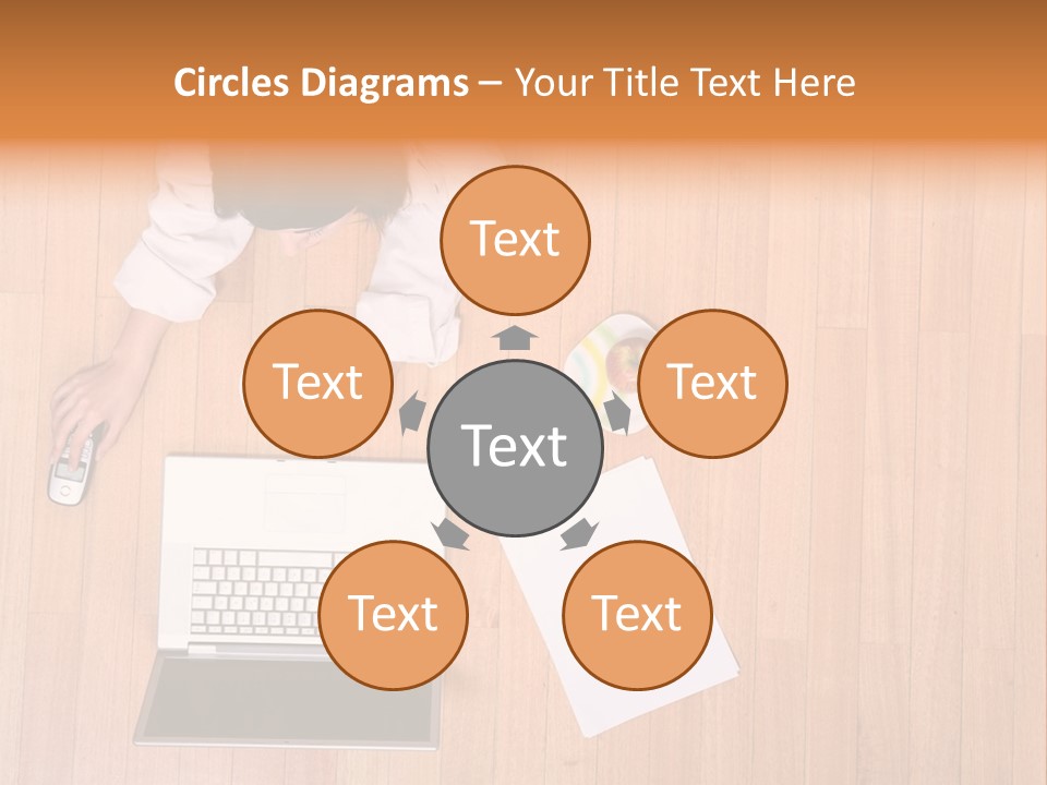 Girl Sofa Female PowerPoint Template