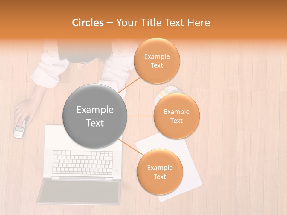 Girl Sofa Female PowerPoint Template