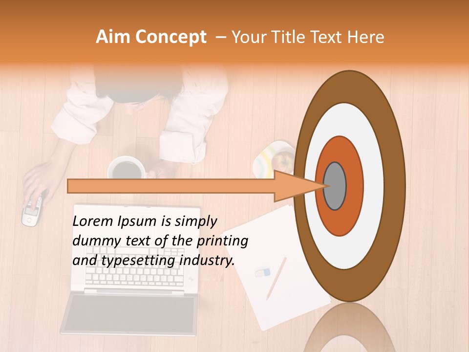 Girl Sofa Female PowerPoint Template