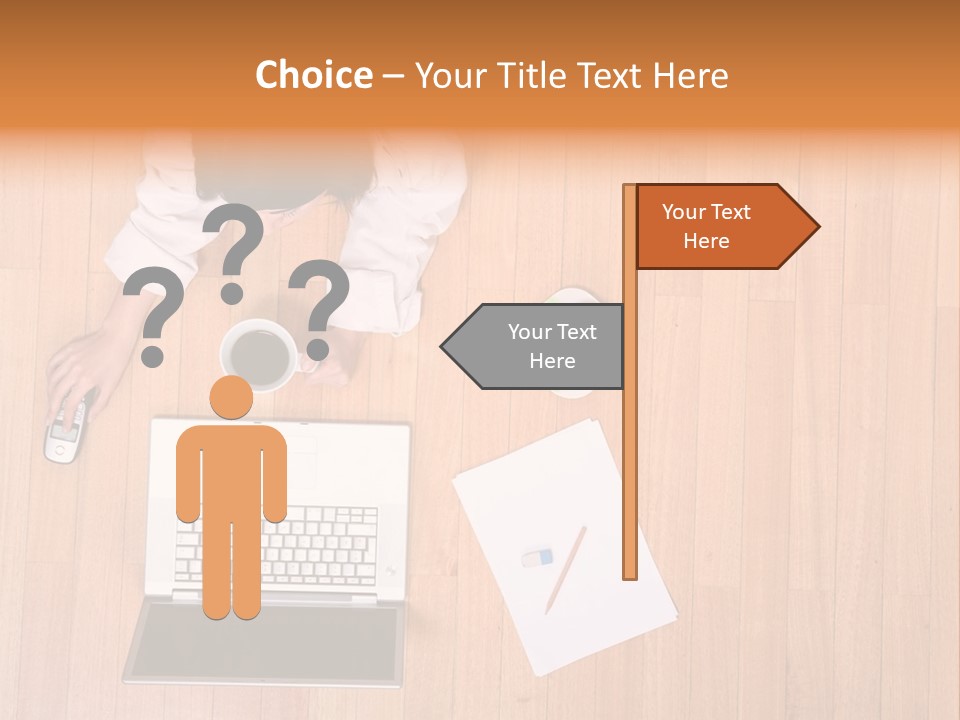 Girl Sofa Female PowerPoint Template