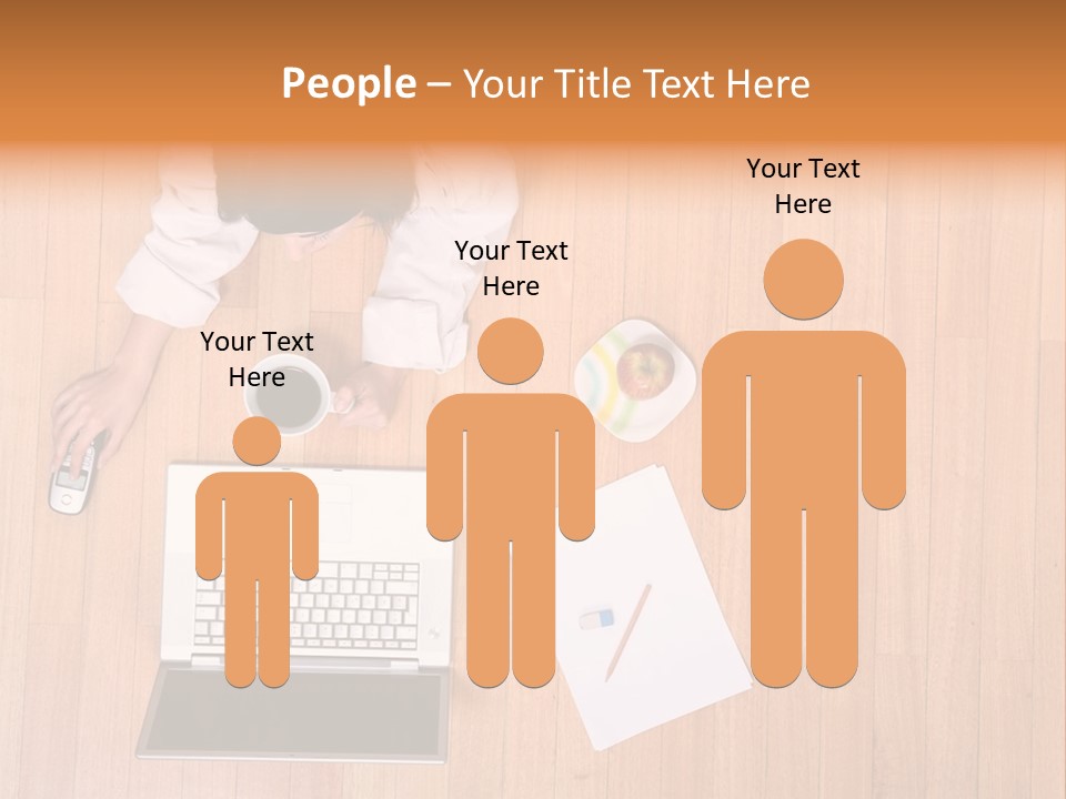 Girl Sofa Female PowerPoint Template