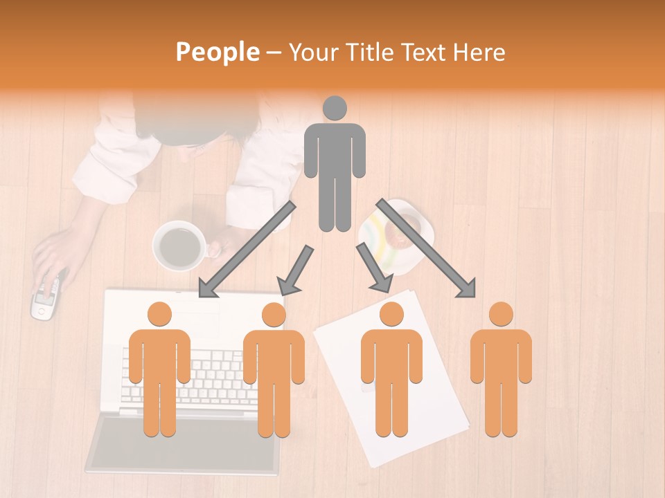 Girl Sofa Female PowerPoint Template