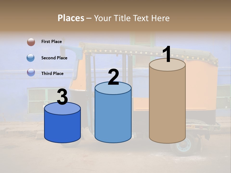 Tuktuk Taxi Urban PowerPoint Template