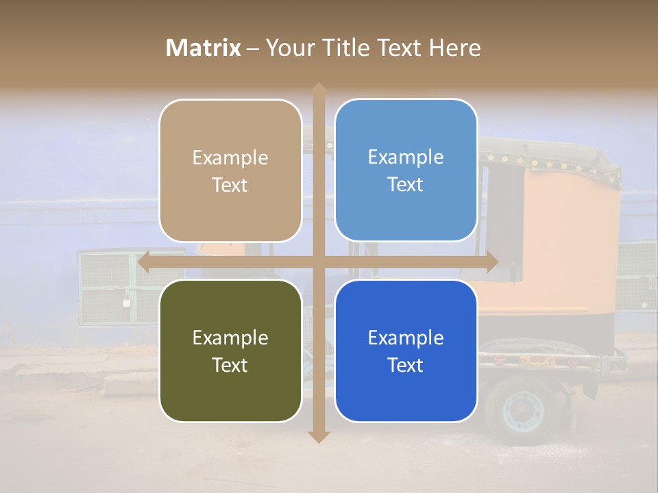 Tuktuk Taxi Urban PowerPoint Template