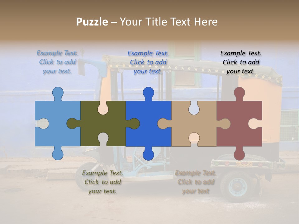 Tuktuk Taxi Urban PowerPoint Template