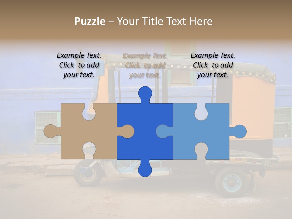 Tuktuk Taxi Urban PowerPoint Template